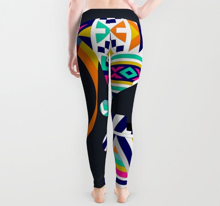 Ndebele South African Inspired Design Leggings, South African Fabric ...