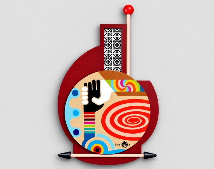 Interracial Art Anti Racism Painting United Nation World Unity Décor Abstract Wooden Sculpture