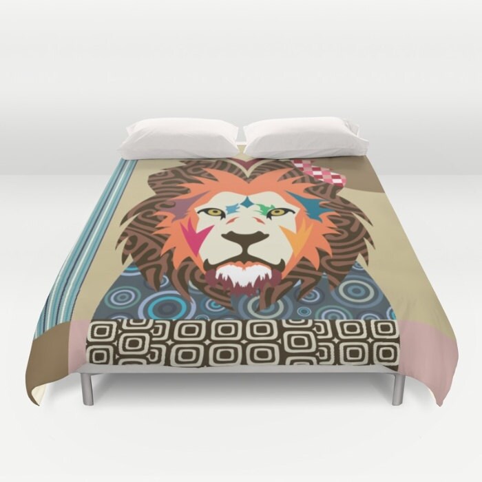 Lion Bedding Cute Animal Duvet Cover Queen Duvet Cover Full