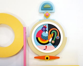 Afrocentric Sankofa Wall Art: Afro Futurist Sculpture Pan African Modern Heritage Cultural Decor