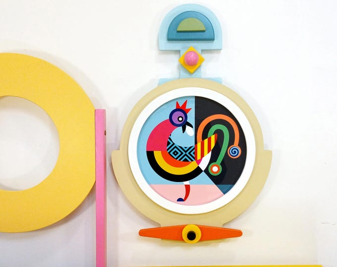 Afrocentric Sankofa Wall Art: Afro Futurist Sculpture Pan African Modern Heritage Cultural Decor