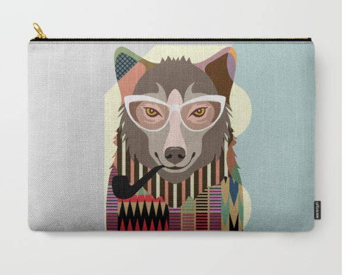 Wolf Coin Purse, Wolf Wallet Zipper Pouch