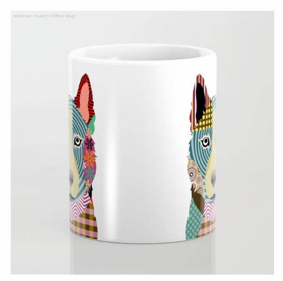 Husky Travel Mug Metal Siberian Husky Mug Husky Gifts Husky Etsy
