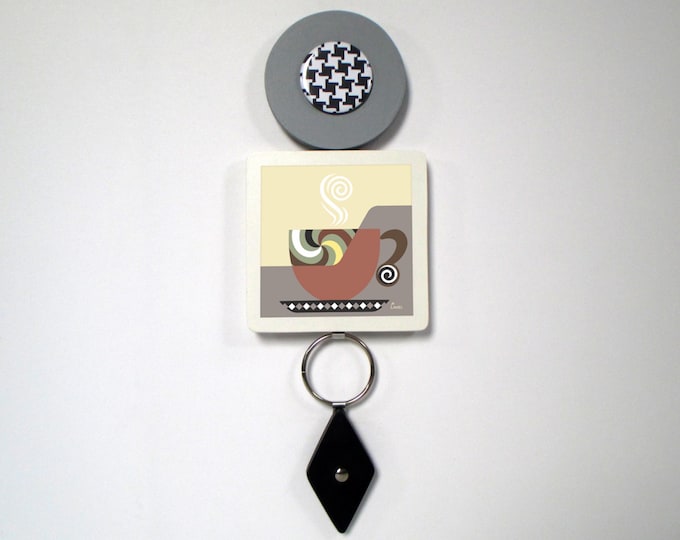 Tea Lover Gift: Modern Wood Wall Art, Kitchen Decor