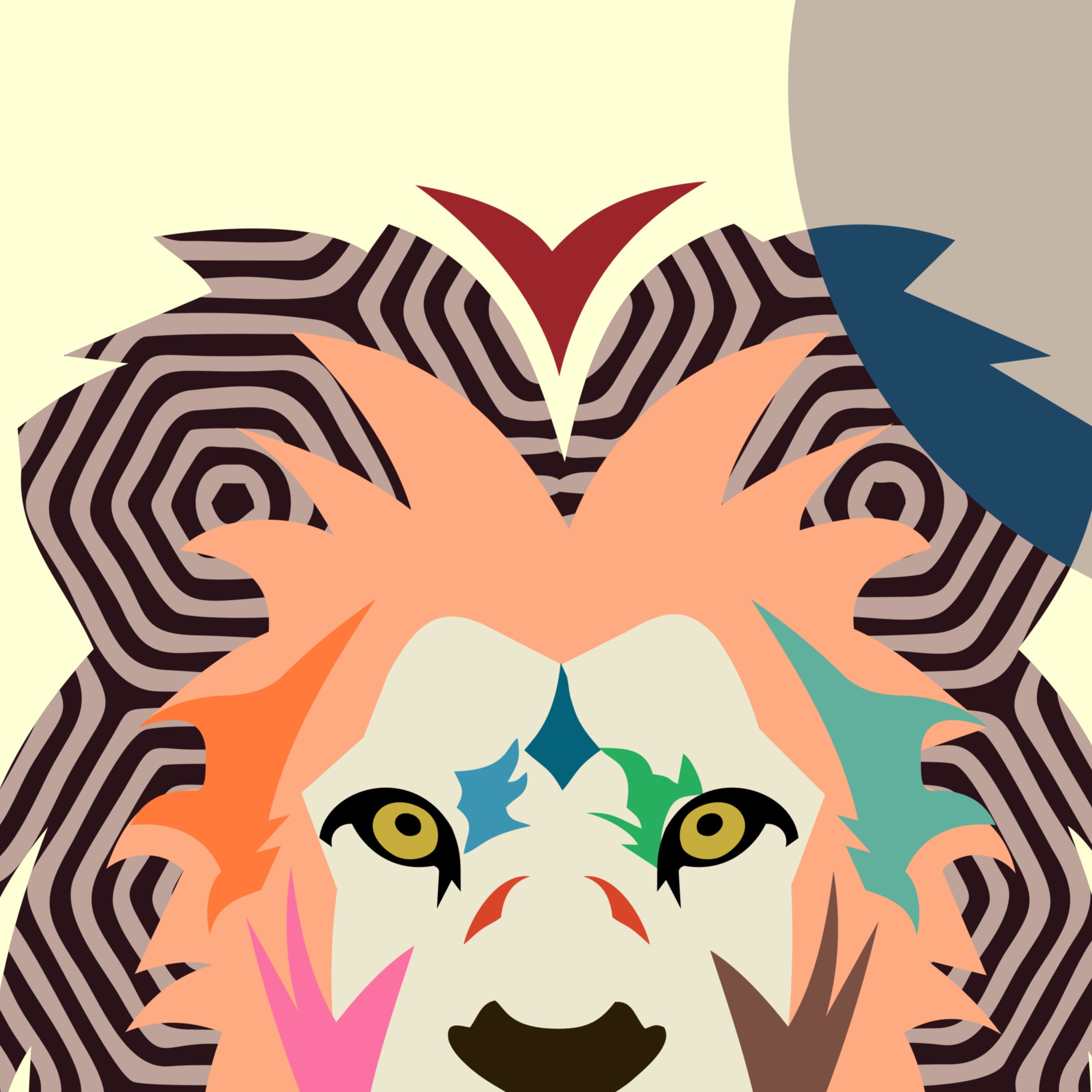 Leo Zodiac Art Poster, Constellation Astrology Star