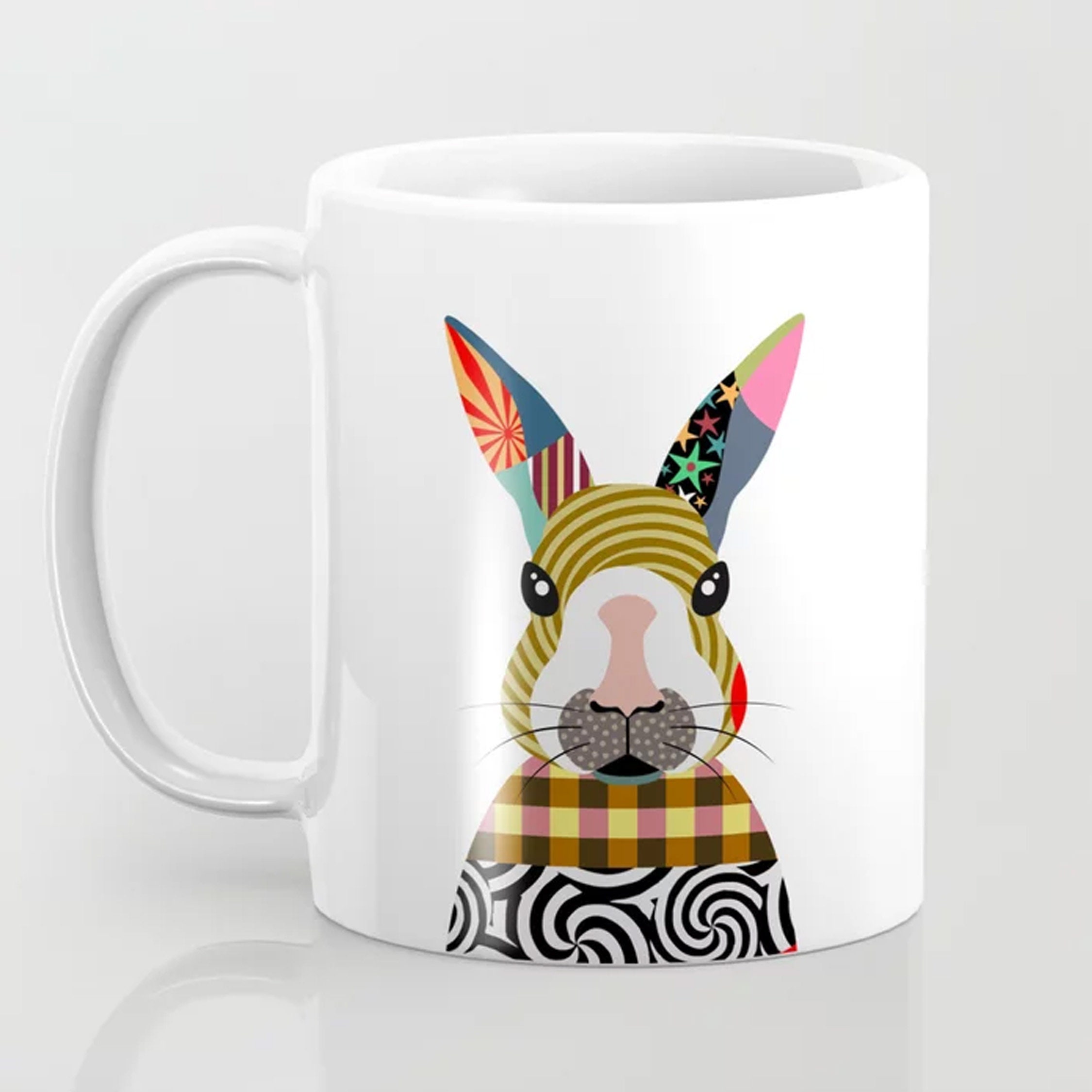 Bunny Mug, Rabbit Ceramic Coffee Cup Cony Gift