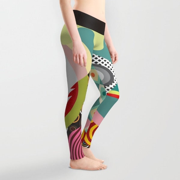 Printed Leggings, Colourful Leggings, Cute Leggings, Womens Leggings, Yoga Leggings, Workout Leggings,  Active Wear