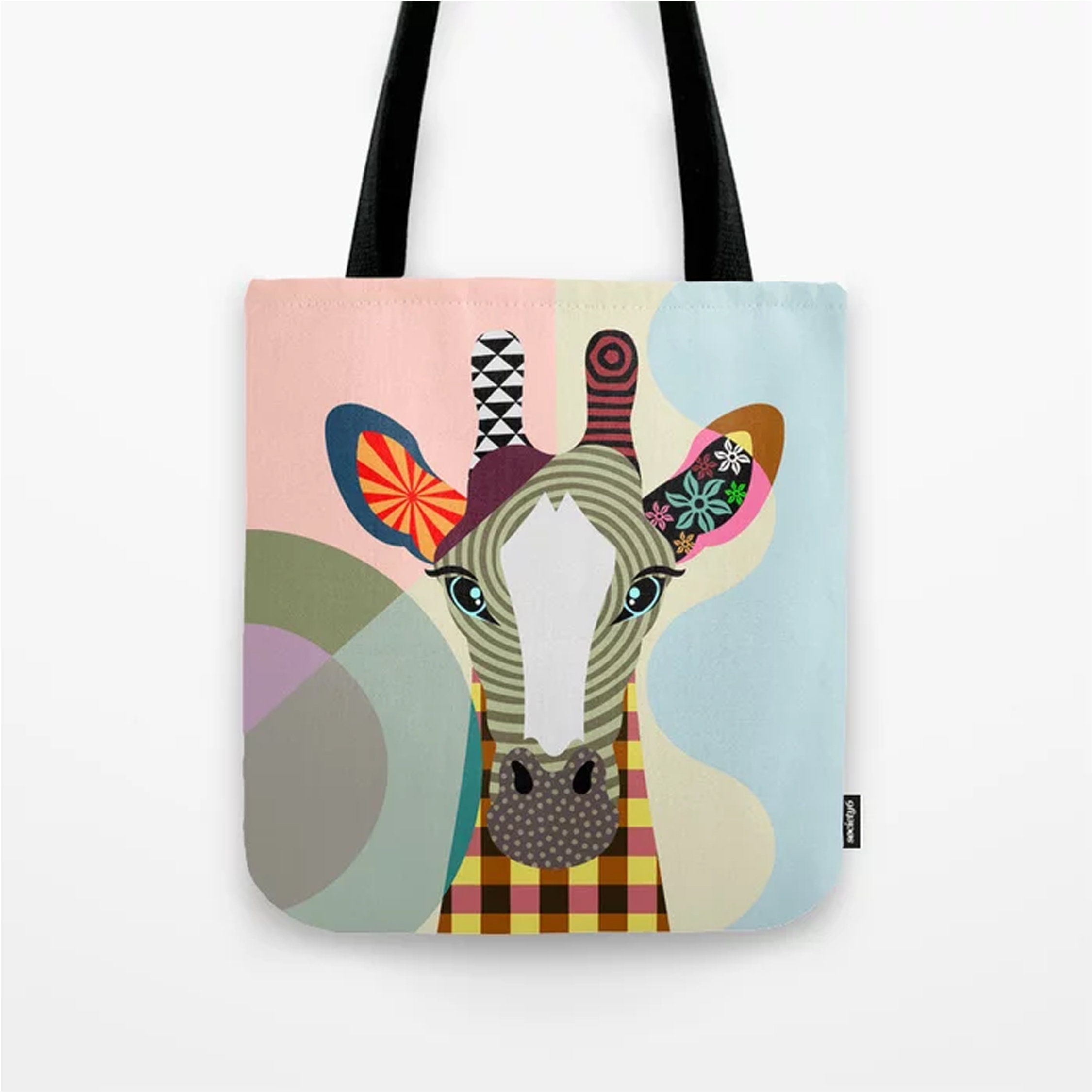 Giraffe Tote Bag, Animal Bag Jungle Safari Gift