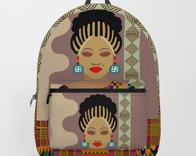 Afrocentric Backpack, Black Girl Magic Gift