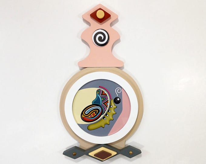 Journey to Radiance Butterfly Wall Sculpture, Limited Edition Abstract Geometric Pop Art