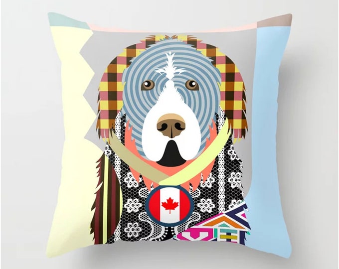 Newfoundland Pillow, Dog Cushion Pet Décor
