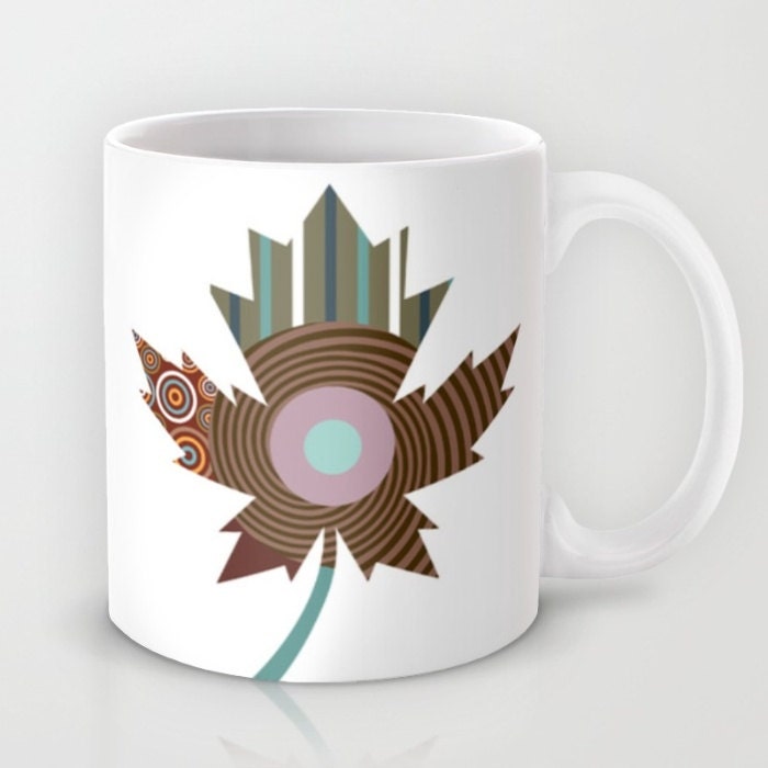 Canada Mug, Canadian Gift, Canada Day Maple Leaf Unique Coffee Mug