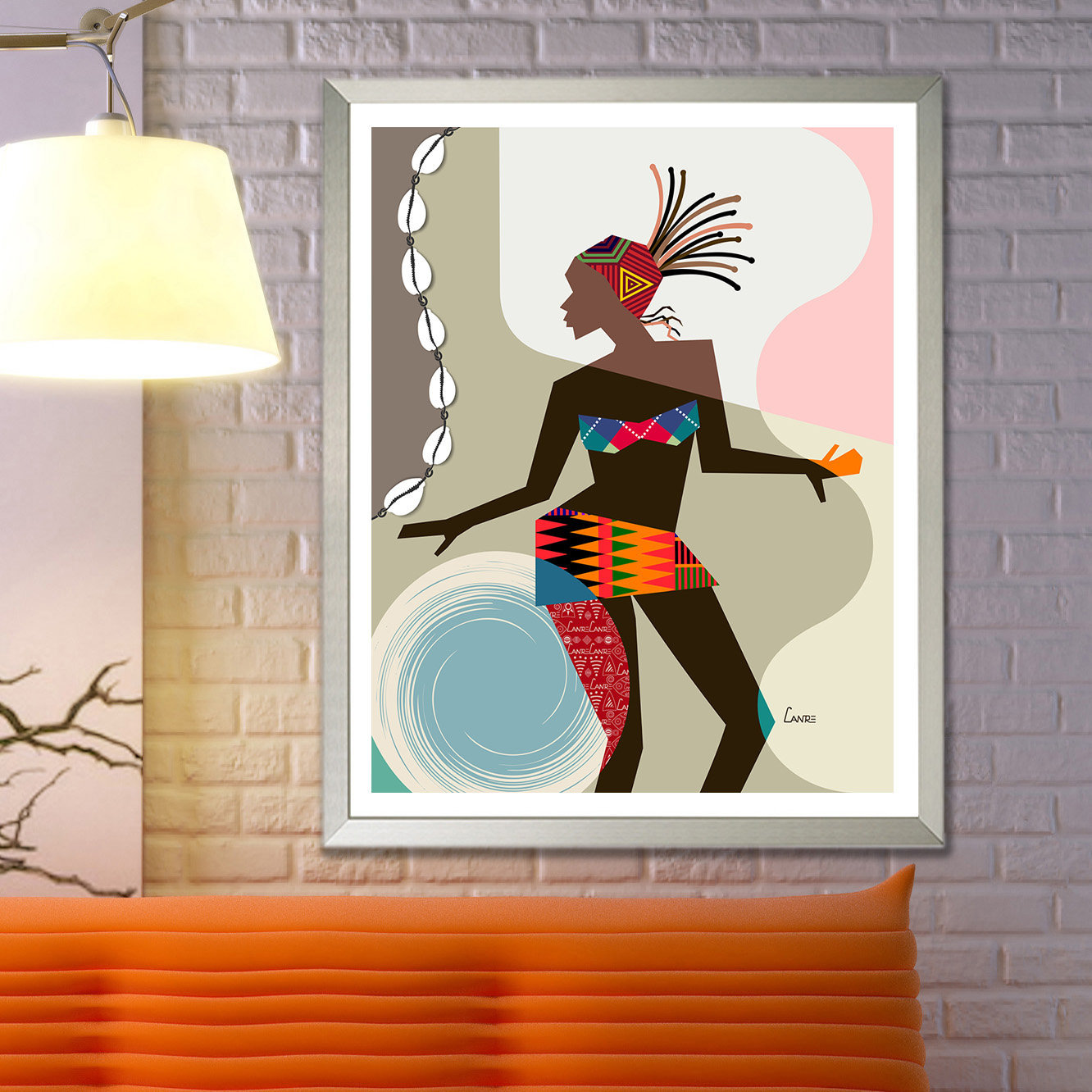 African American Decor Black Woman Painting Wall Art