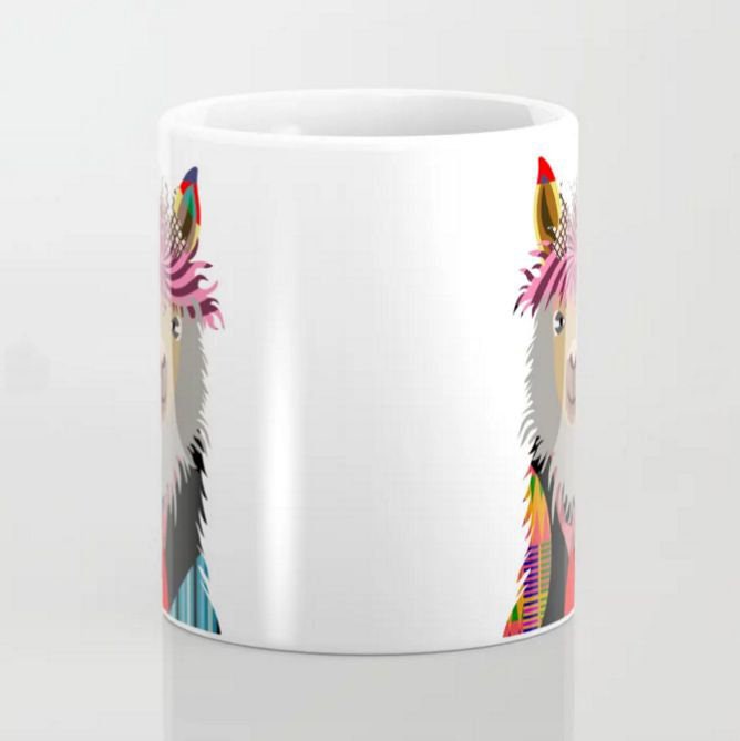 Llama Tumbler, Alpaca Gifts Hipster Metal Travel Stainless Steel Mug