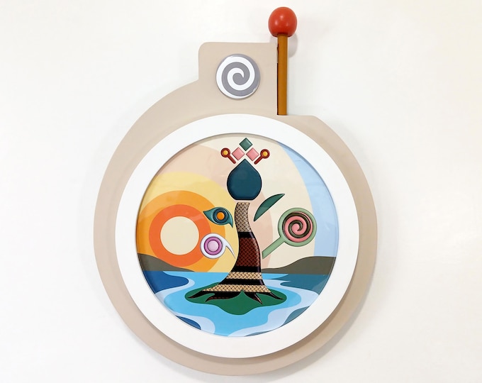 Blessed Tree of Life Sculpture, Limited Edition Cubist Nature Art, Signed Collectible Decor