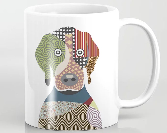 Beagle Mug, Dog Coffee Ceramic Cup Pet Portrait  Gifts