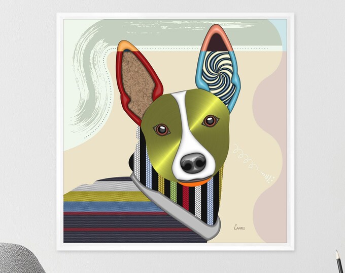 Rat Terrier Print RT American Rattie Dog Breed Pet Portrait Pop Art Dog Lover Gift
