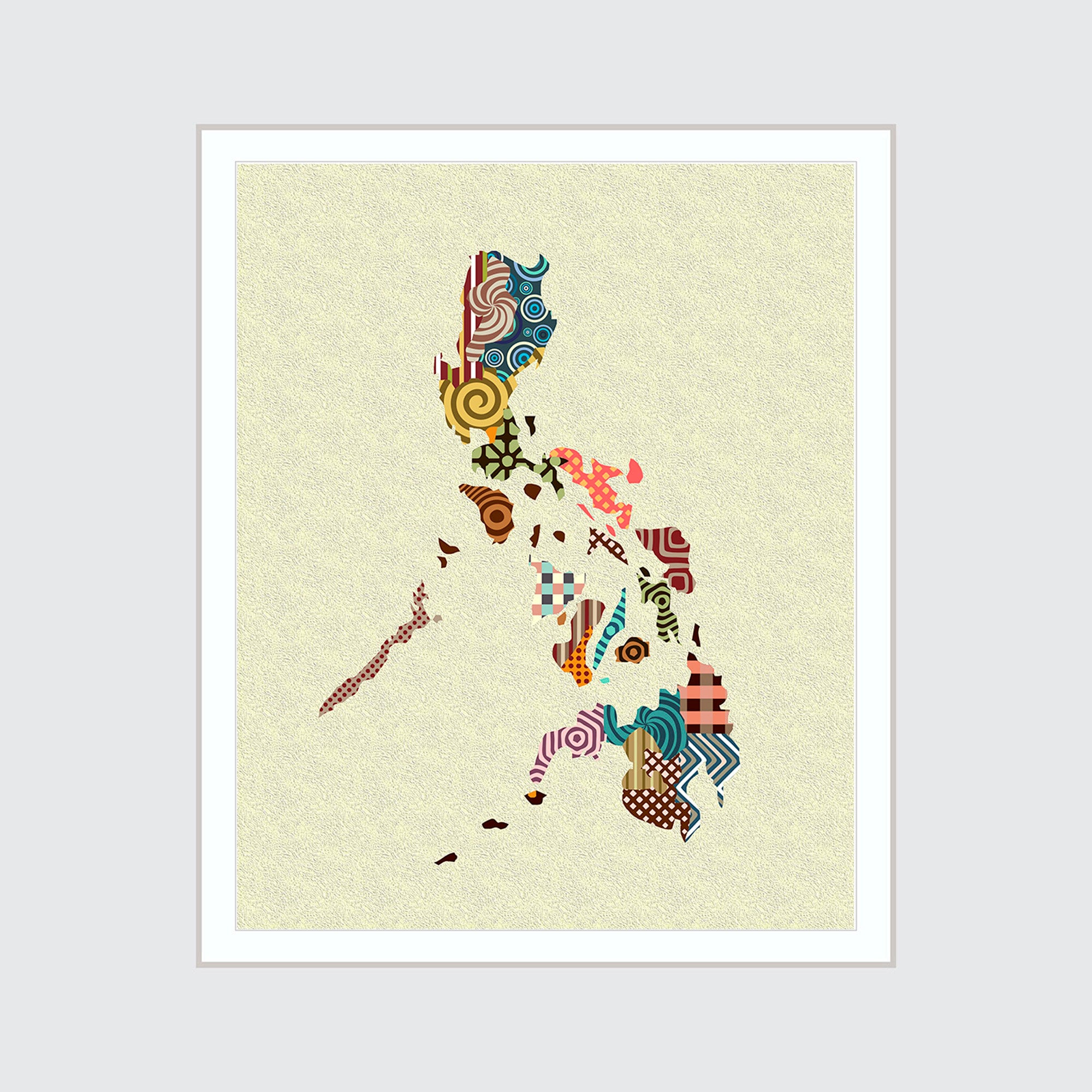 Prints MANILA Philippines map poster wall decor design modern minimal