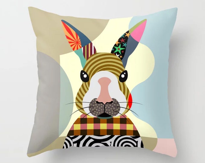 Bunny Pillow, Cute Rabbit Cushion Cony Art Décor