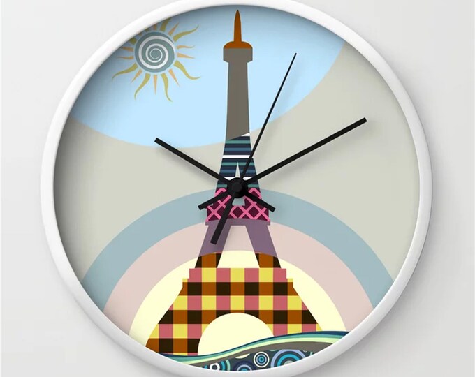 Eiffel Tower Clock, French Decor Paris Lover Gift