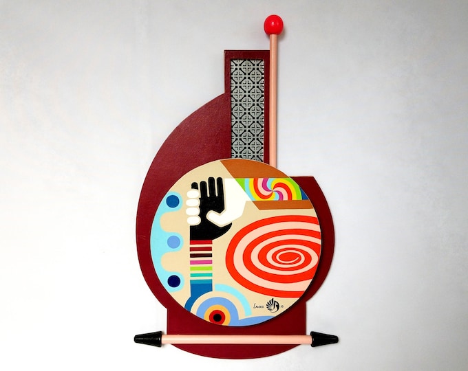 Interracial Art Anti Racism Painting United Nation World Unity Décor Abstract Wooden Sculpture