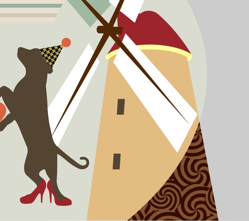 Pet Lover Gift Animal Pop Art Poster Cat and Dog Decor
