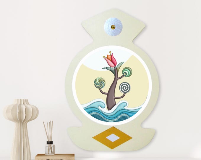 Abstract Geometric 3D Tree Wall Art Pop Art Cubism Wooden Sculpture Nature Art Modern Philosophical Home Décor House Warming Gift