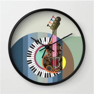 Music Throw Pillow, Guitar Lover Gift Piano Décor image 5