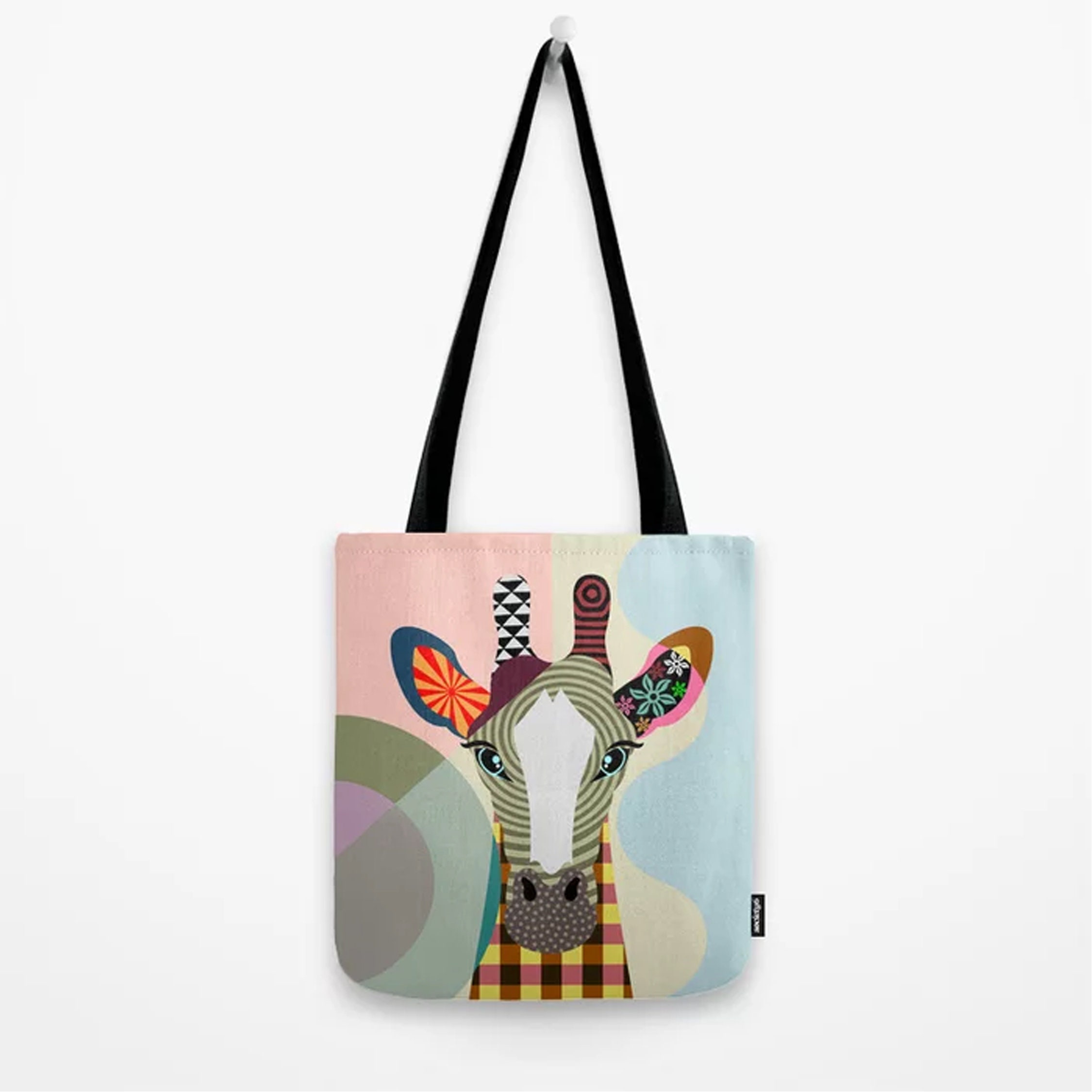 Giraffe Tote Bag, Animal Bag Jungle Safari Gift