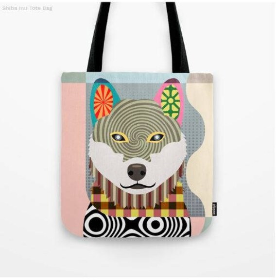 Shiba Inu Tote Shiba Inu Bag Shiba Inu Gifts Shiba Inu Art | Etsy