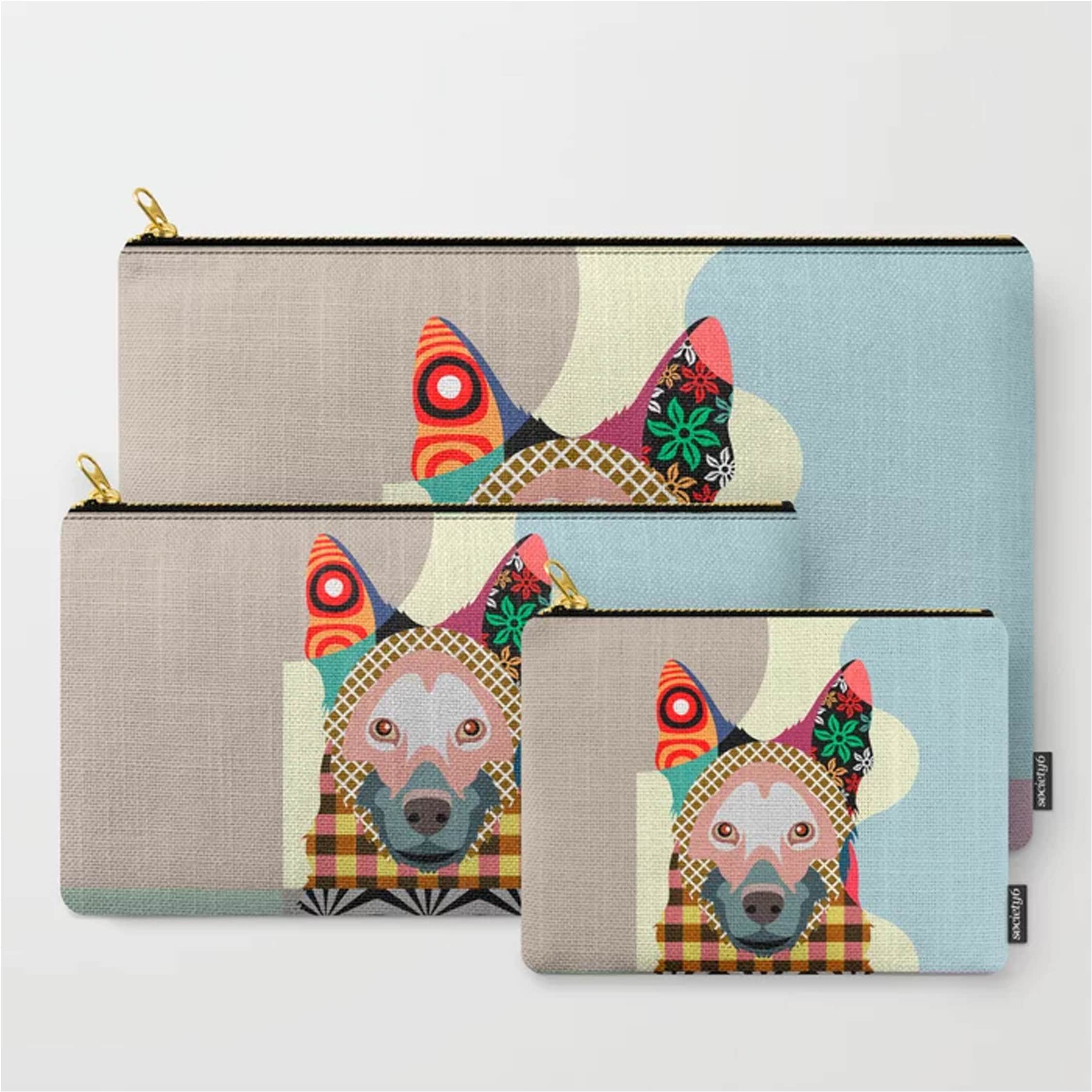 German Shepherd Dog Pouch, GSD Wallet Pet Gift