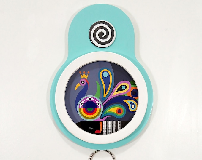 Peacock Glory – Colorful Peacock Wall Art, African Pop Cubism, Modern Inspirational Decor