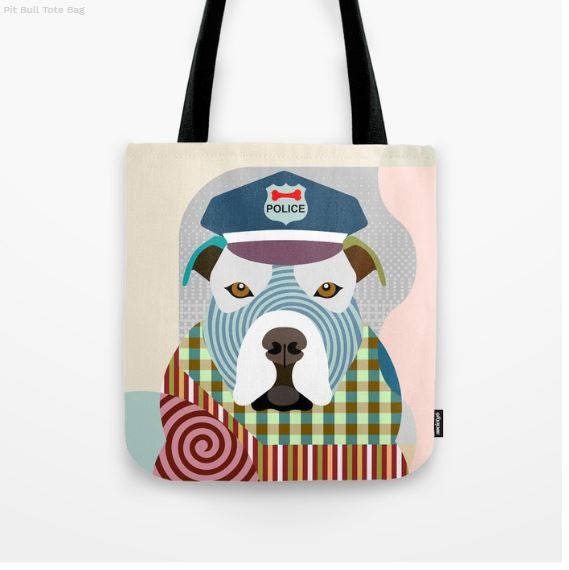 Pit Bull Tote Bag Pit Bull Lover Gift