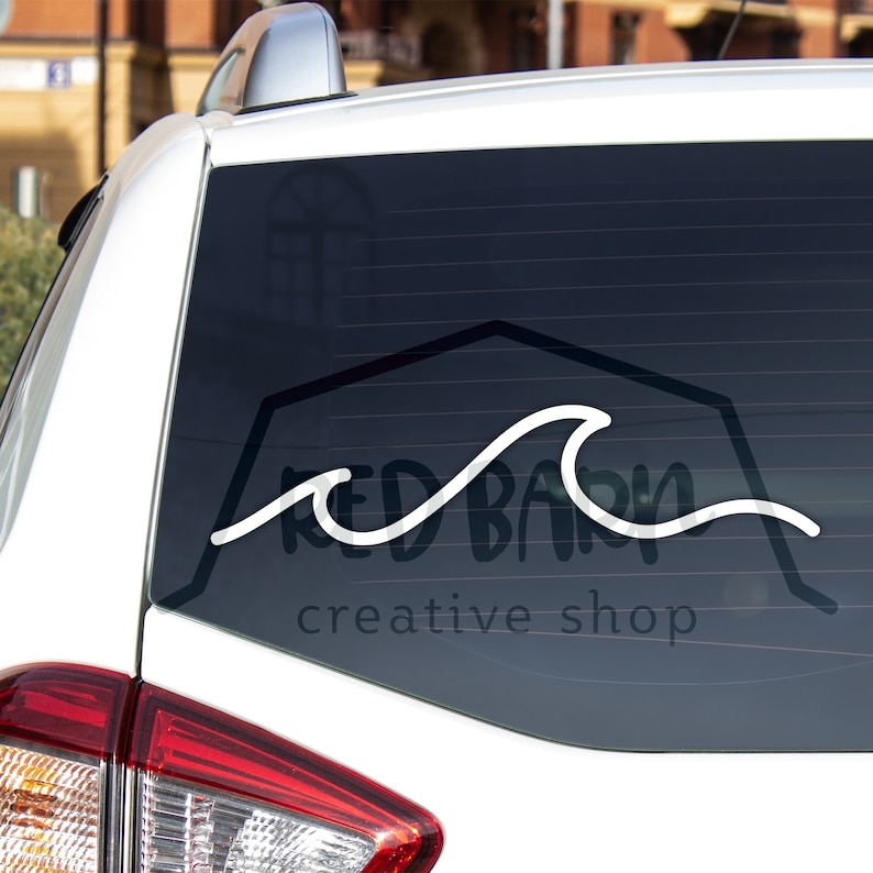 Ocean Wave Decal, Wave Car Decal, Surf Stckers, Ocean Wave Car Stcker