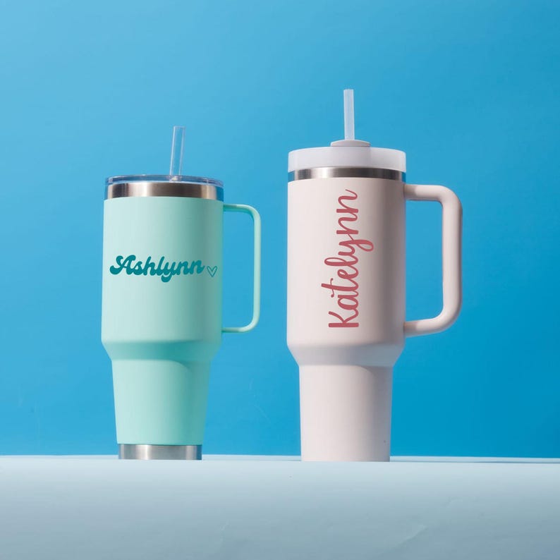 Cursive Name Sticker, Script Name Decal, Girly Name Sticker, Script Name Sticker, Custom Cursive Name Stickers Name Vinyl Decals Calligraphy image 2