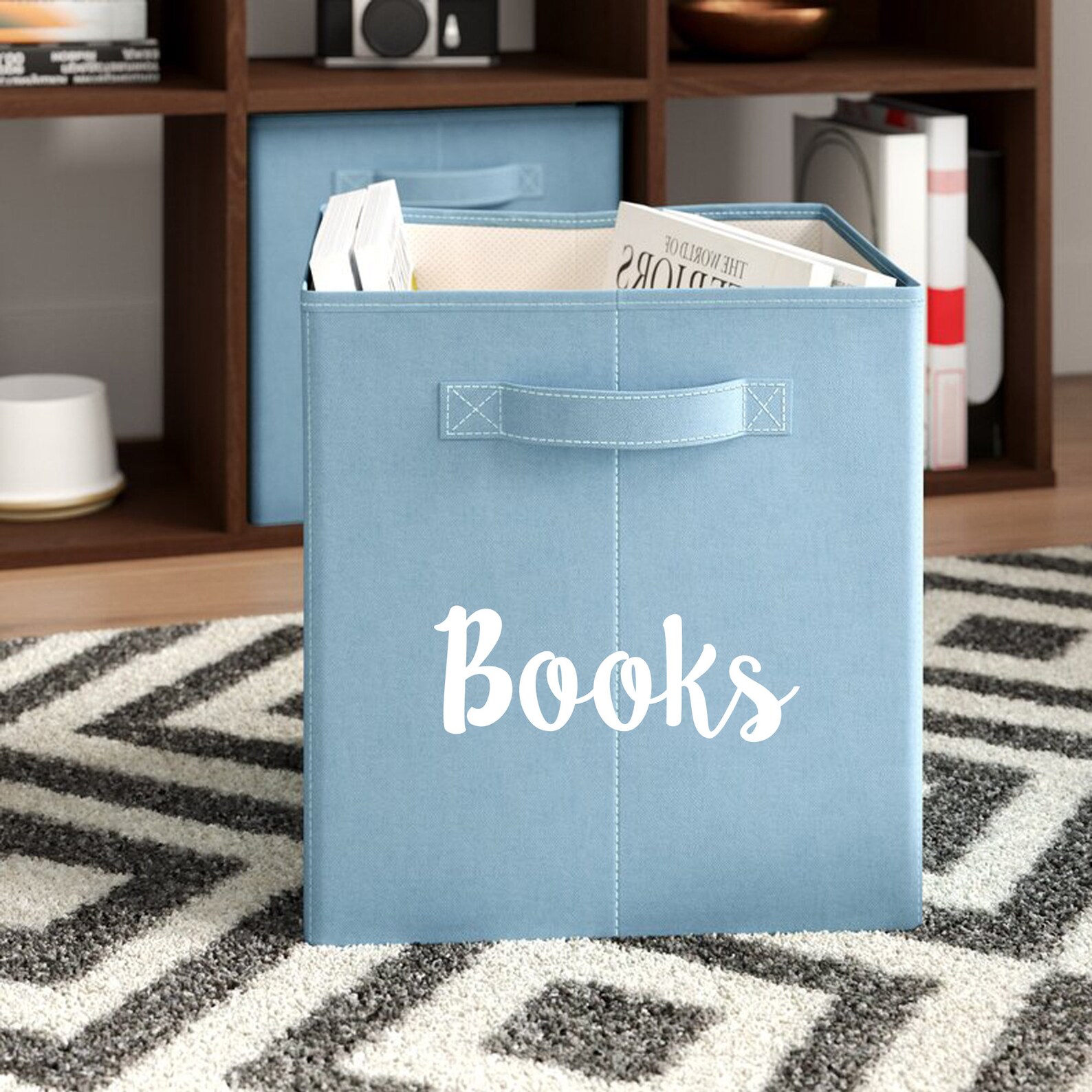 Storage Cube Labels Bin Labels Iron on Bin Labels Fabric Etsy