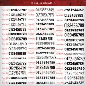 Number Decal, Number Stickers, Number Die Cut, Number Decal Sticker, Window Numbers, Mailbox Number Decals, Helmet Number, Vinyl Decal image 2