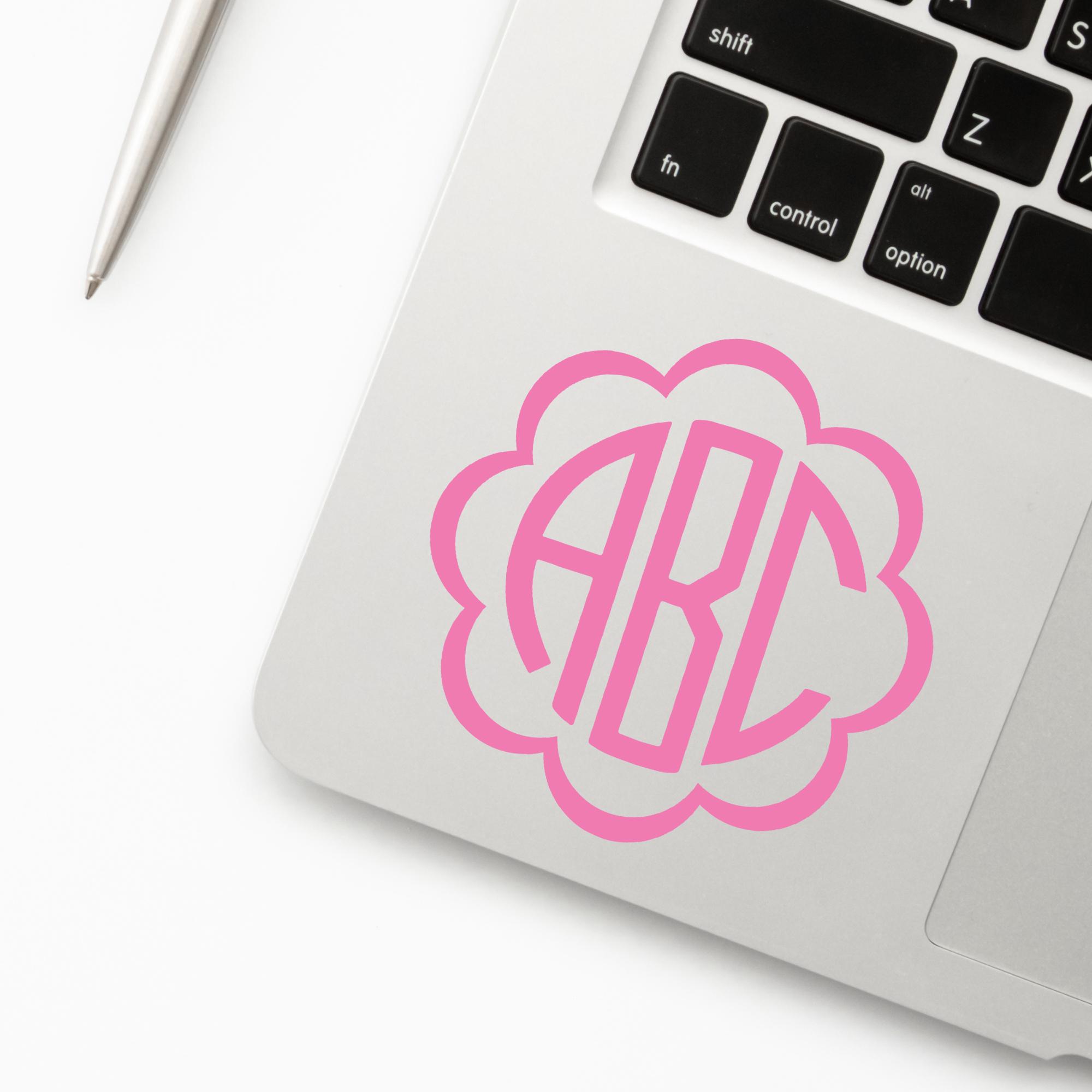 Sticker Monogram Texture Monogram Decal Sheet, Monogram Sticker Sheet, Sheet of Monograms ...