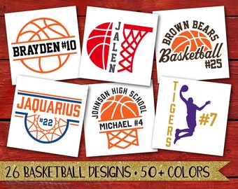 Basketball Decal | Vinyl Transfer Decal | DIY Decal | Car Decal | Bottle Decal