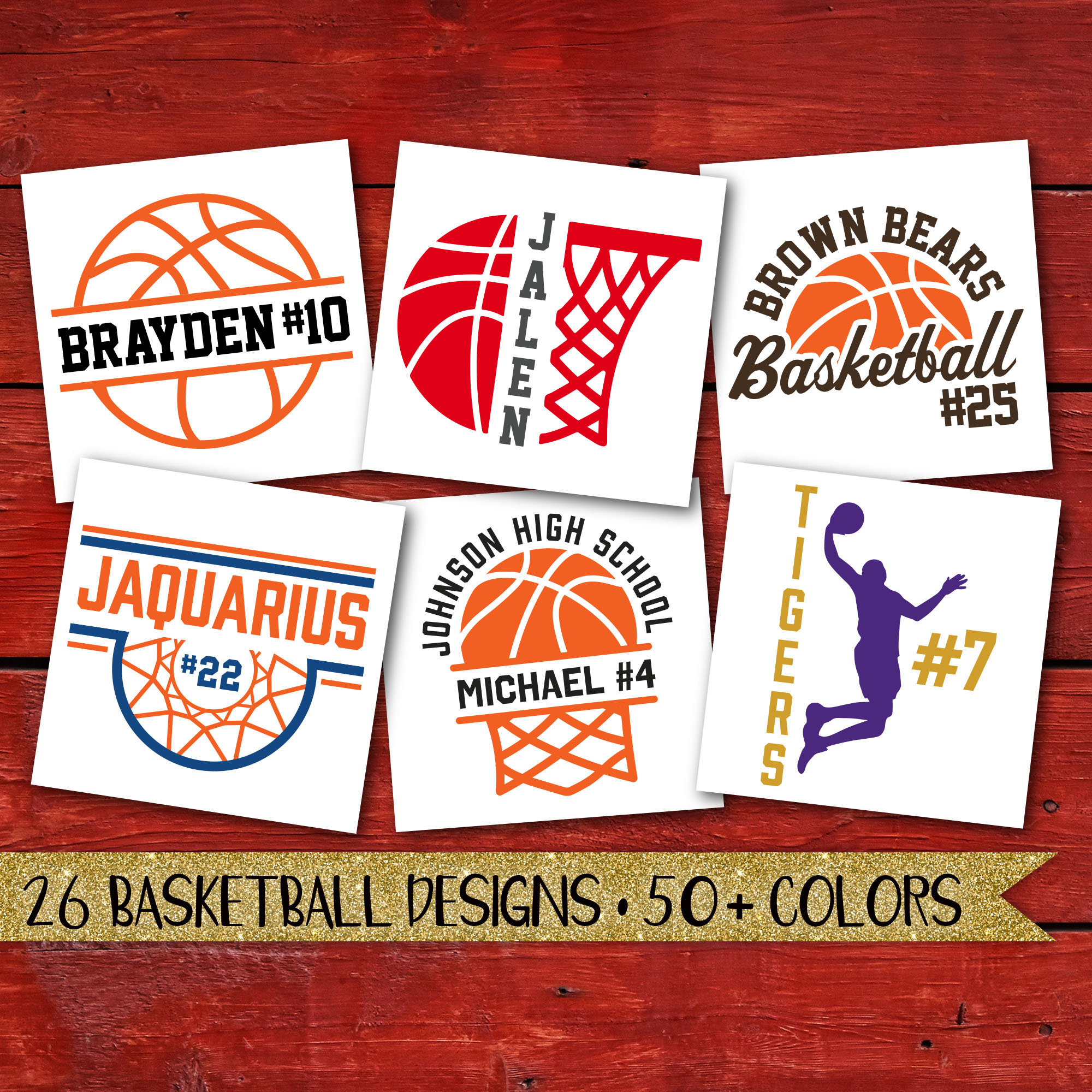 Basketball Decal, Basketball Sticker, School Decal, Basketball Name ...