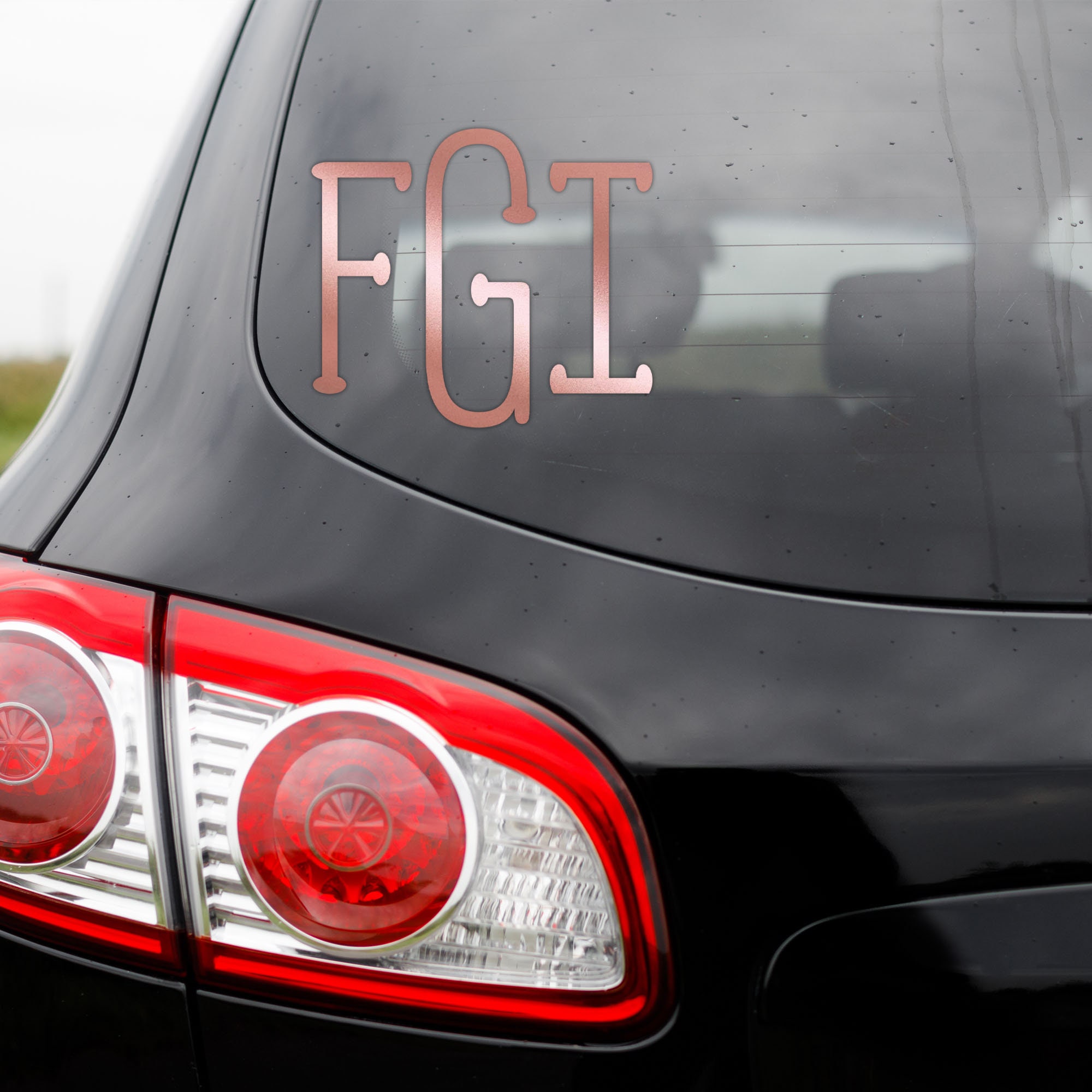 Monogram Car Decal, Monogram Decal, Monogram Decal for Car, 4 Letter ...