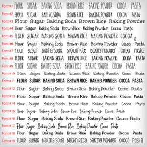 Pantry Labels, Canister Decals, Pantry Decals, Canister Labels, Pantry Stickers, Custom Labels, Jar, Kitchen Labels, Container, Vinyl Decal image 7