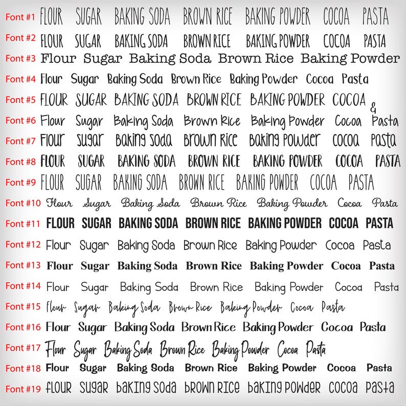 Pantry Labels, Canister Decals, Pantry Decals, Canister Labels, Pantry Stickers, Custom Labels, Jar, Kitchen Labels, Container, Vinyl Decal image 7