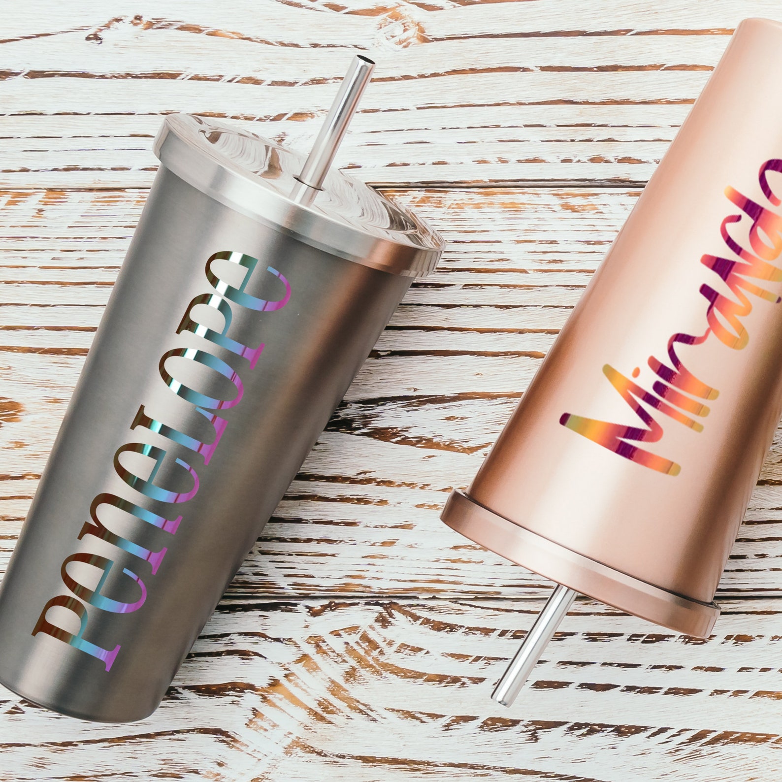 Holographic Name Decal Holographic Name Sticker Custom Name Etsy