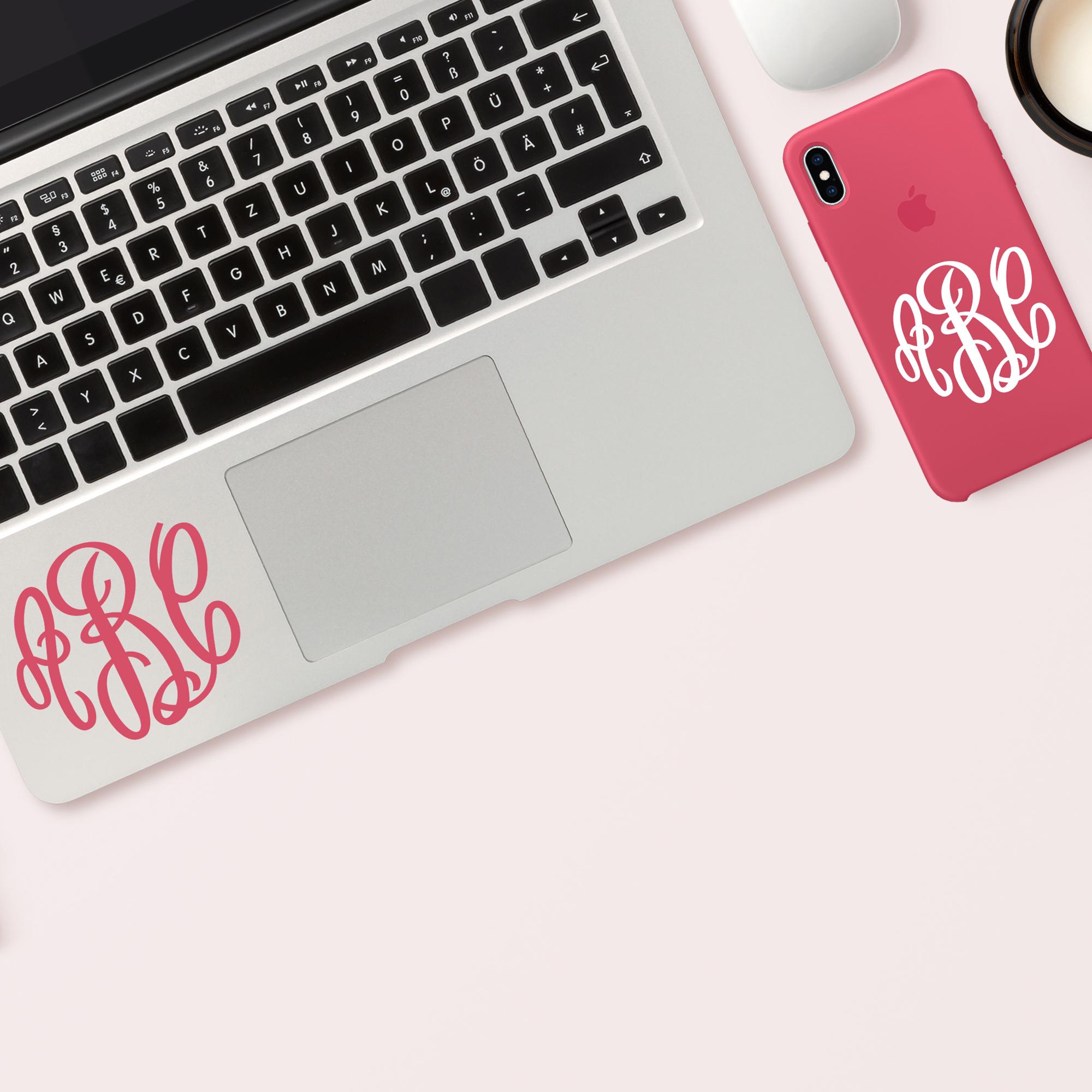 Sticker Monogram Texture Monogram Decal Sheet, Monogram Sticker Sheet, Sheet of Monograms ...