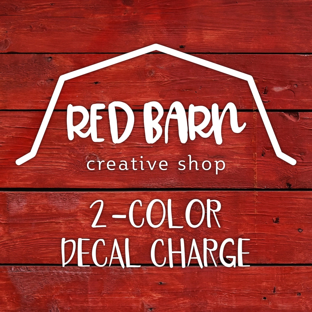 Two Color Decals 2-color Decal Additional Fee - Etsy