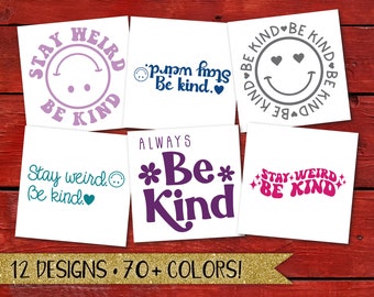 Calcomanía Stay Weird Be Kind, calcomanía para auto Be Kind, calcomanía Be Kind, calcomanía Stay Weird Be Kind para auto, calcomanía Be Kind, calcomanía Be Kind, cara sonriente