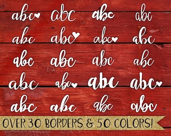 Calcomanía para auto con monograma en minúscula, pegatina con letras en forma de corazón, borde circular, escritura en cursiva, corazón, enredadera, enfriador para computadora portátil, vaso para niños, niña