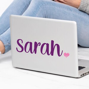 Cursive Name Sticker, Script Name Decal, Girly Name Sticker, Script Name Sticker, Custom Cursive Name Stickers Name Vinyl Decals Calligraphy image 4
