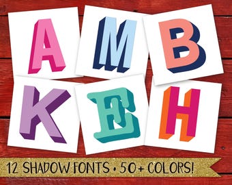 Calcomanía de monograma de doble capa, calcomanía de inicial de sombra, calcomanía de inicial de doble capa, calcomanía de inicial de vinilo en capas, calcomanía de letra bicolor